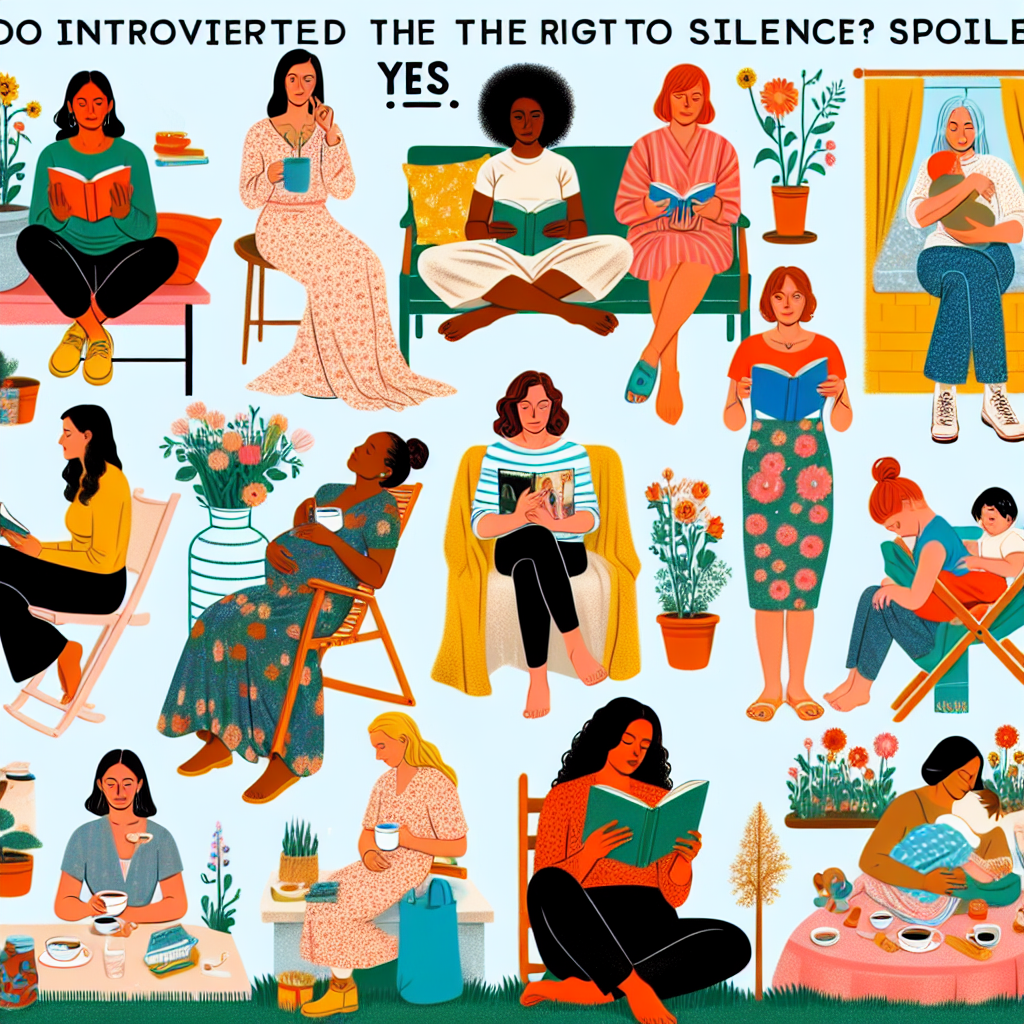 Les mamans introverties ont-elles le droit au silence ? Spoiler : oui.
